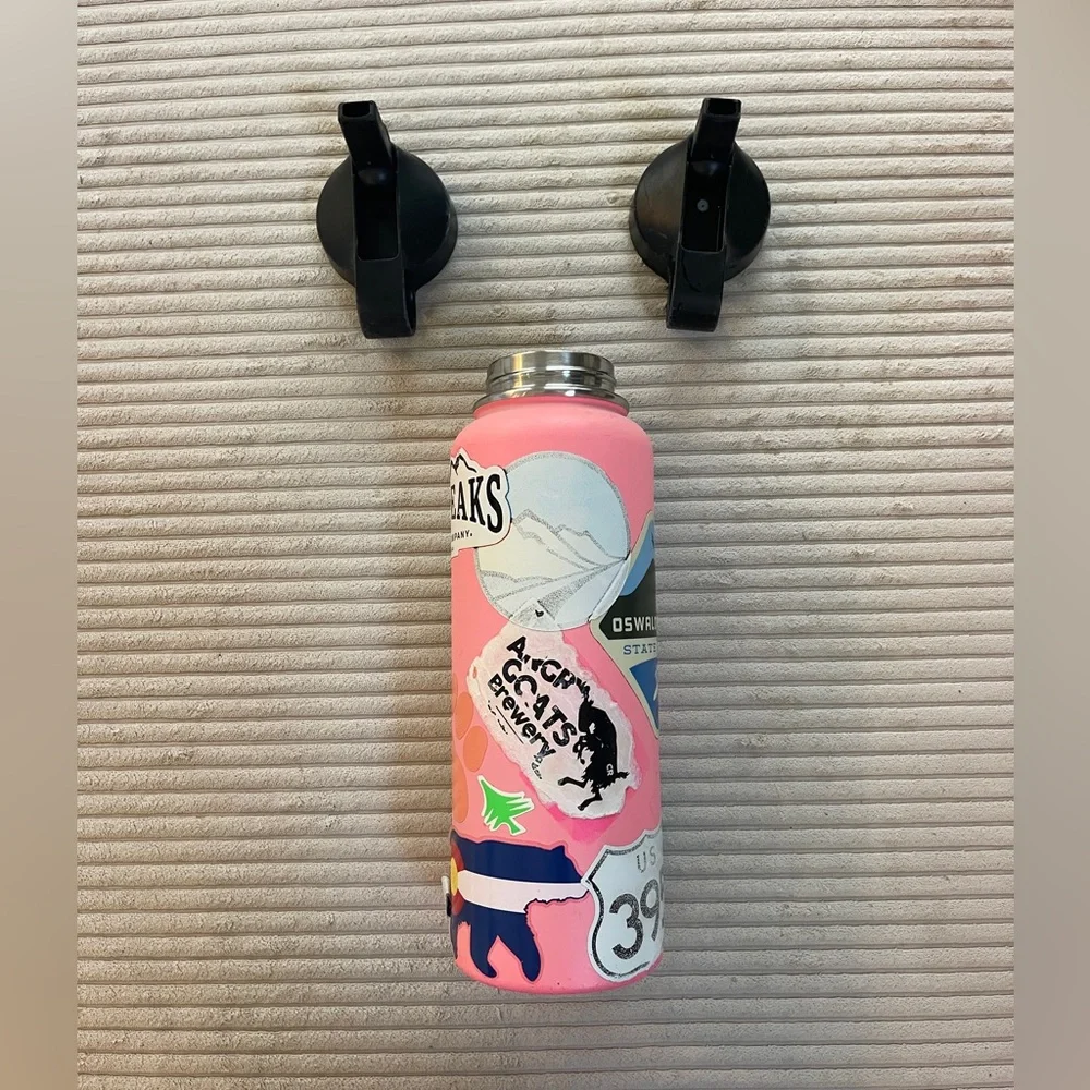 Hydro Flask 40 Oz Bubblegum Barbie Pink Insulated Stainless Steel Water Bottle